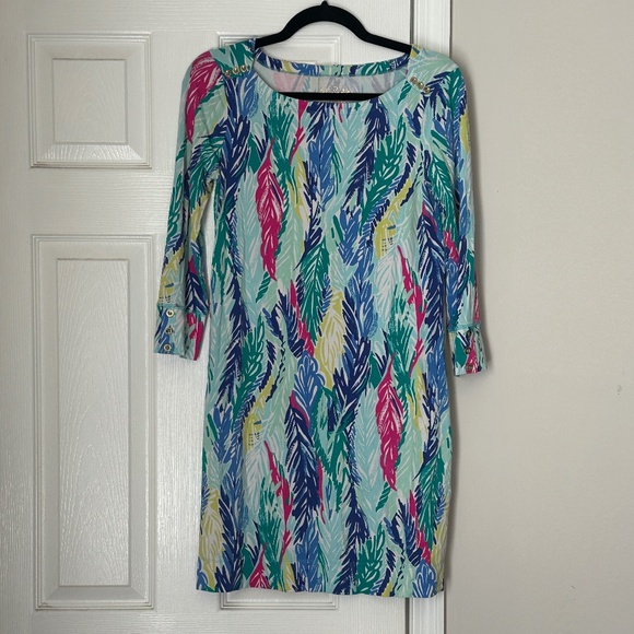 Women's Lilly Pulitzer UPF+ 50 Sophie Dress Women's Mini S Light as a Feather - Picture 1 of 6